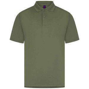 Henbury Mens Pique Polo Shirt / Olive
